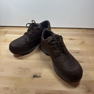 LL Bean Trekker Shoes Womens Size 9 Brown Gore-Tex Hiking Vibram Leather